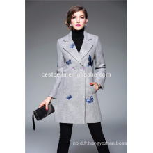 Cestbella 2017 Spring OEM Fournisseur Long Outwear Femmes Mode Gris Manteau Corée Mode Long Manteau